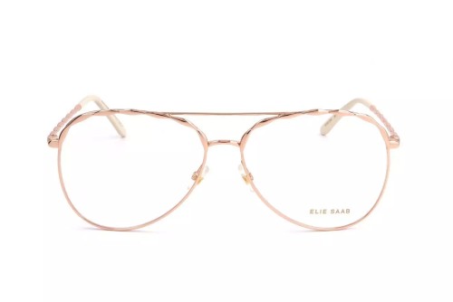 Elie Saab ES020 - DDB - 58 Brillenfassungen Roségold Pilot (Aviator)