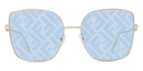 Fendi FE40013U - 32V - 59 Sonnenbrillen Gold Eckig