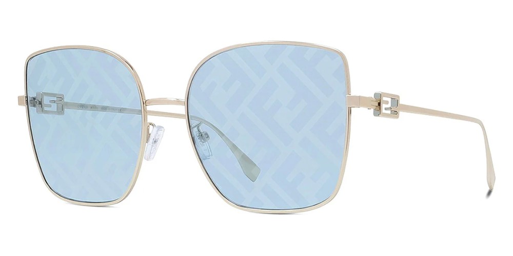 Fendi FE40013U - 32V - 59 Sonnenbrillen Gold Eckig