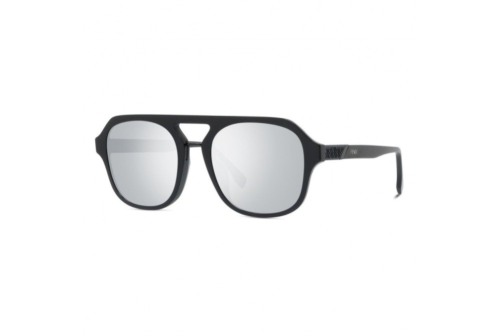 Fendi FE40026U - 01C - 55 Sonnenbrillen Schwarz Pilot (Aviator)