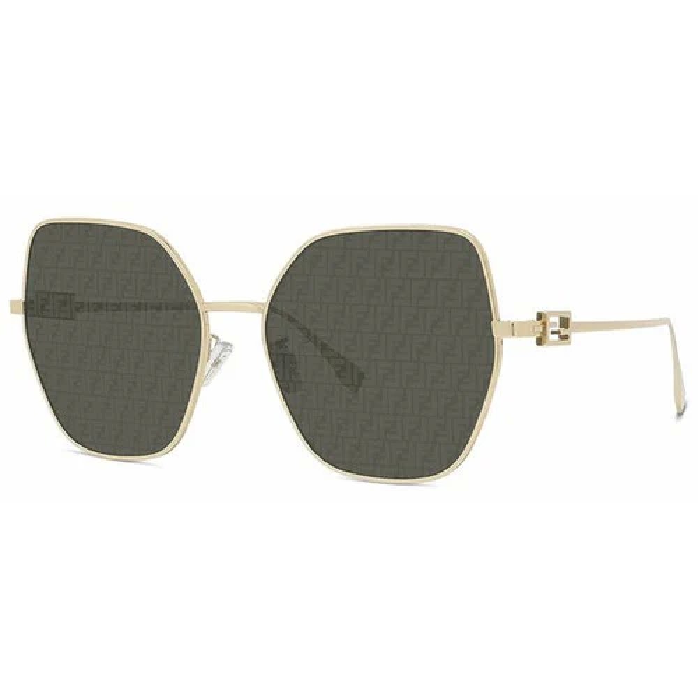 Fendi FE40033U - 10C - 59 Sonnenbrillen Gold Schmetterling