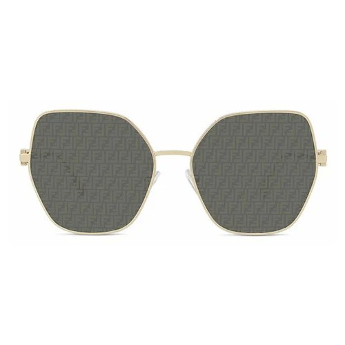 Fendi FE40033U - 10C - 59 Sonnenbrillen Gold Schmetterling