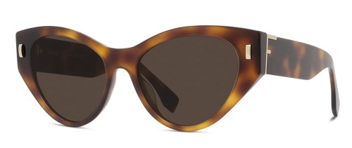 Fendi FE40035I - 53E - 55 Sonnenbrillen Havanna Cat Eye