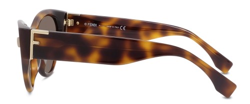Fendi FE40035I - 53E - 55 Sonnenbrillen Havanna Cat Eye