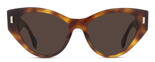 Fendi FE40035I - 53E - 55 Sonnenbrillen Havanna Cat Eye