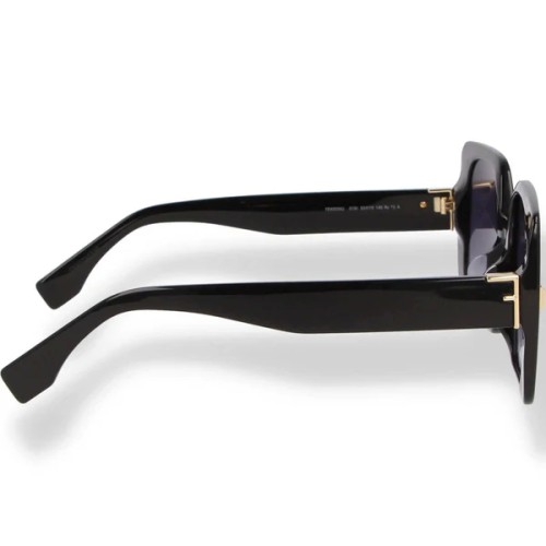 Fendi FE40036U - 01W - 53 Sonnenbrillen Schwarz Eckig