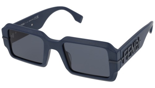 Fendi FE40073U - 90V - 52 Sonnenbrillen Blau Eckig