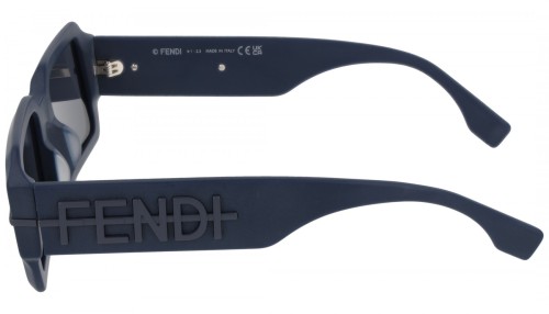 Fendi FE40073U - 90V - 52 Sonnenbrillen Blau Eckig
