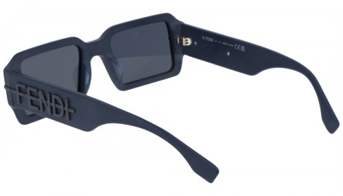 Fendi FE40073U - 90V - 52 Sonnenbrillen Blau Eckig