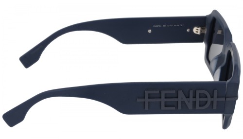 Fendi FE40073U - 90V - 52 Sonnenbrillen Blau Eckig
