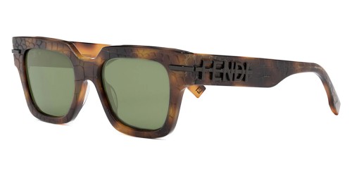 Fendi FE40078I - 52N - 51 Sonnenbrillen Havana Eckig