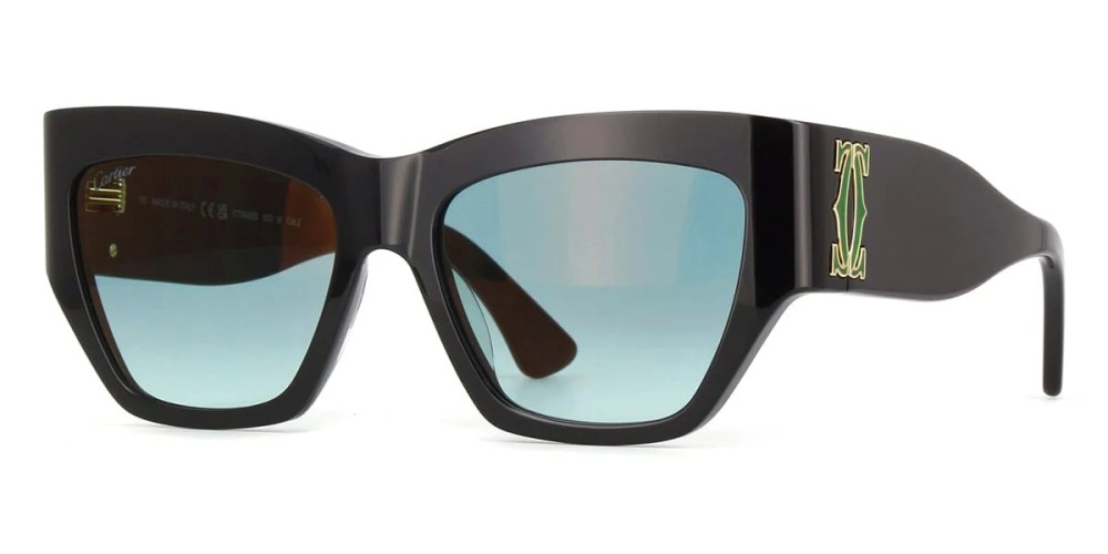 Cartier CT0435S - 003 - 55 Sonnenbrillen Kissenform (Abgerundet)