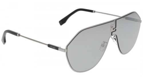 Fendi FE40080U - 12C - 65 Sonnenbrillen Silber Pilot (Aviator)