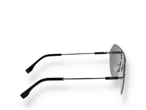 Fendi FE40080U - 12C - 65 Sonnenbrillen Silber Pilot (Aviator)