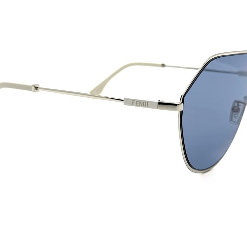 Fendi FE40080U - 16V - 65 Sonnenbrillen Silber Pilot (Aviator)