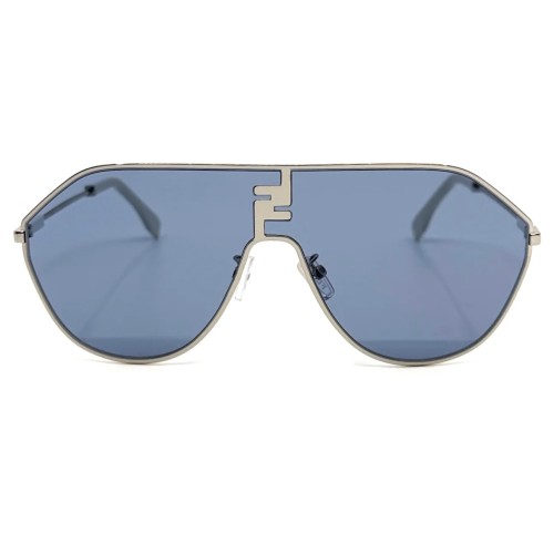 Fendi FE40080U - 16V - 65 Sonnenbrillen Silber Pilot (Aviator)