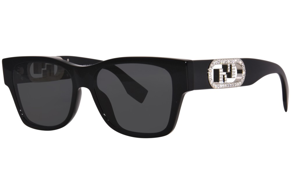 Fendi FE40081I - 01A - 54 Sonnenbrillen Schwarz Eckig