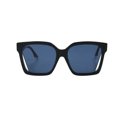 Fendi FE40085F - 01V - 57 Sonnenbrillen Schwarz Eckig