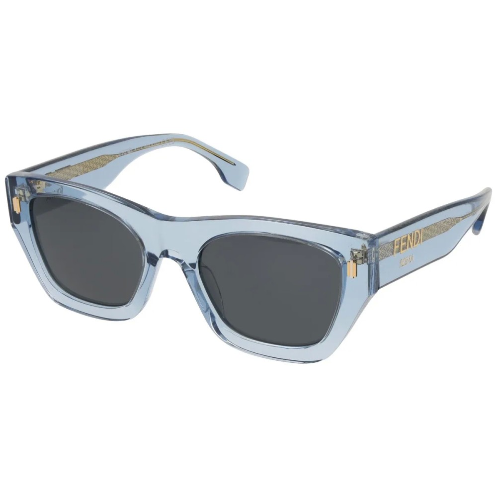 Fendi FE40100I - 90A - 53 Sonnenbrillen Blau Eckig