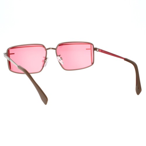 Fendi FE40102U - 50S - 53 Sonnenbrillen Silber Eckig