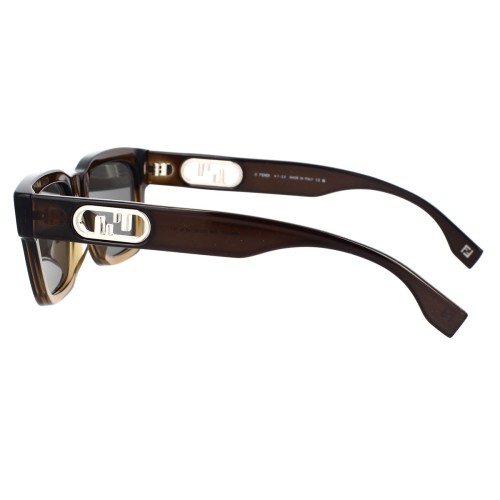 Fendi FE40107I - 50A - 53 Sonnenbrillen Braun Eckig