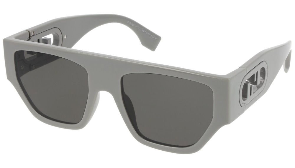 Fendi FE40108U - 20A - 54 Sonnenbrillen Grau Flacher Oberteil