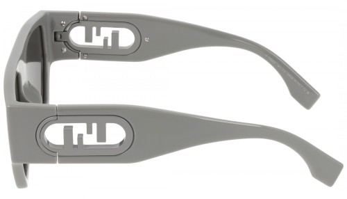 Fendi FE40108U - 20A - 54 Sonnenbrillen Grau Flacher Oberteil
