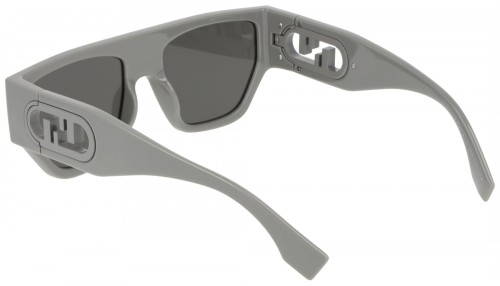 Fendi FE40108U - 20A - 54 Sonnenbrillen Grau Flacher Oberteil