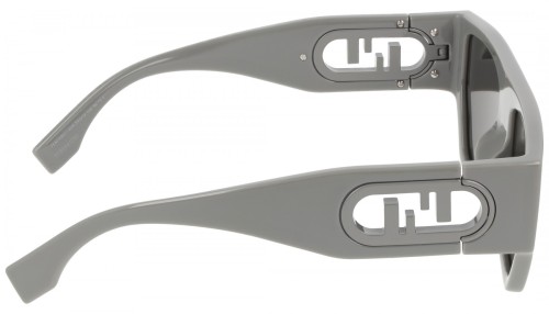 Fendi FE40108U - 20A - 54 Sonnenbrillen Grau Flacher Oberteil