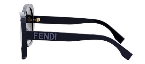 Fendi FE40112I - 90B - 57 Sonnenbrillen Blau Kissenform (Abgerundet)