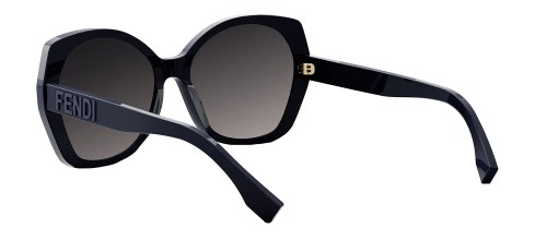 Fendi FE40112I - 90B - 57 Sonnenbrillen Blau Kissenform (Abgerundet)