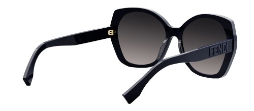 Fendi FE40112I - 90B - 57 Sonnenbrillen Blau Kissenform (Abgerundet)