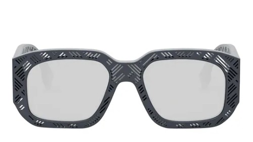 Fendi FE40113I - 20C - 52 Sonnenbrillen Grau Eckig
