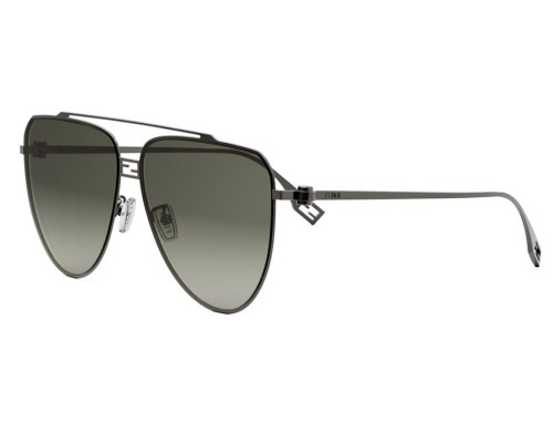Fendi FE40122U - 14P - 59 Sonnenbrillen Schwarz Pilot (Aviator)