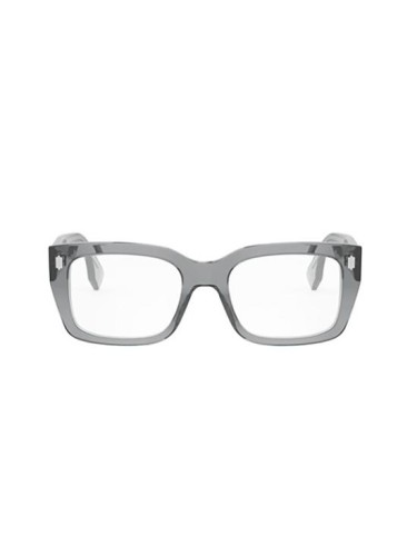 Fendi FE50094I - 020 - 52 Brillenfassungen Grau Eckig