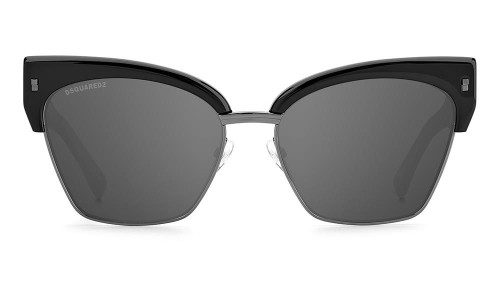 Dsquared2 D2 0015/S - 807T4 - 57 Sonnenbrillen Schwarz Kissenform (Abgerundet)