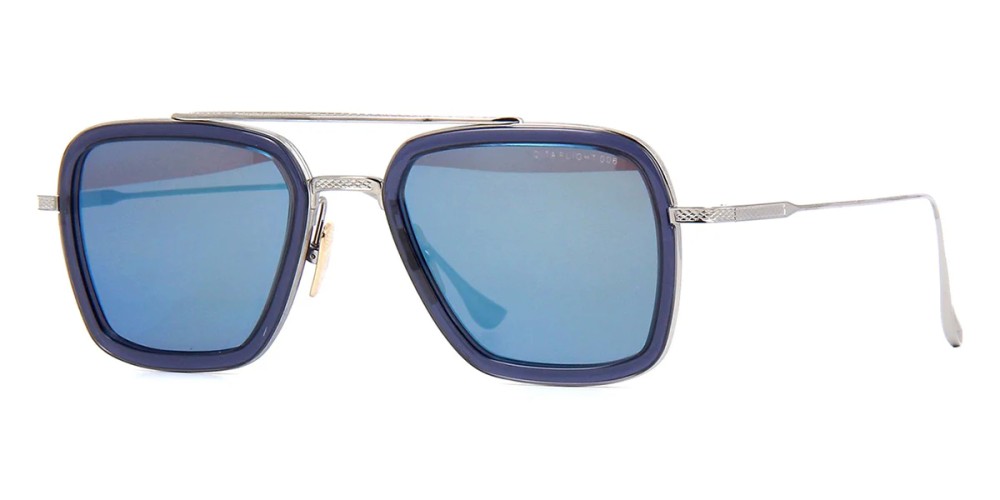 Dita FLIGHT.006 7806 - G - 52 Sonnenbrillen Silber, Blau Pilot (Aviator)