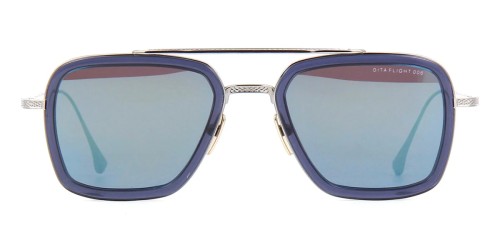 Dita FLIGHT.006 7806 - G - 52 Sonnenbrillen Silber, Blau Pilot (Aviator)