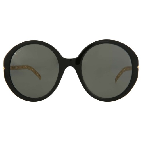 Gucci GG0726S WITHOUT CHAIN - 001 - 56 Sonnenbrillen Rund