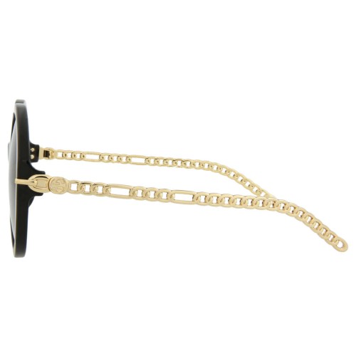 Gucci GG0726S WITHOUT CHAIN - 001 - 56 Sonnenbrillen Rund