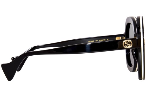 Gucci GG1240S - 001 - 57 Sonnenbrillen Schwarz Eckig