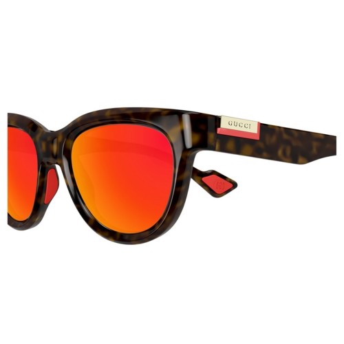 Gucci GG1620S - 002 - 52 Sonnenbrillen Havana Kissenform (Abgerundet)