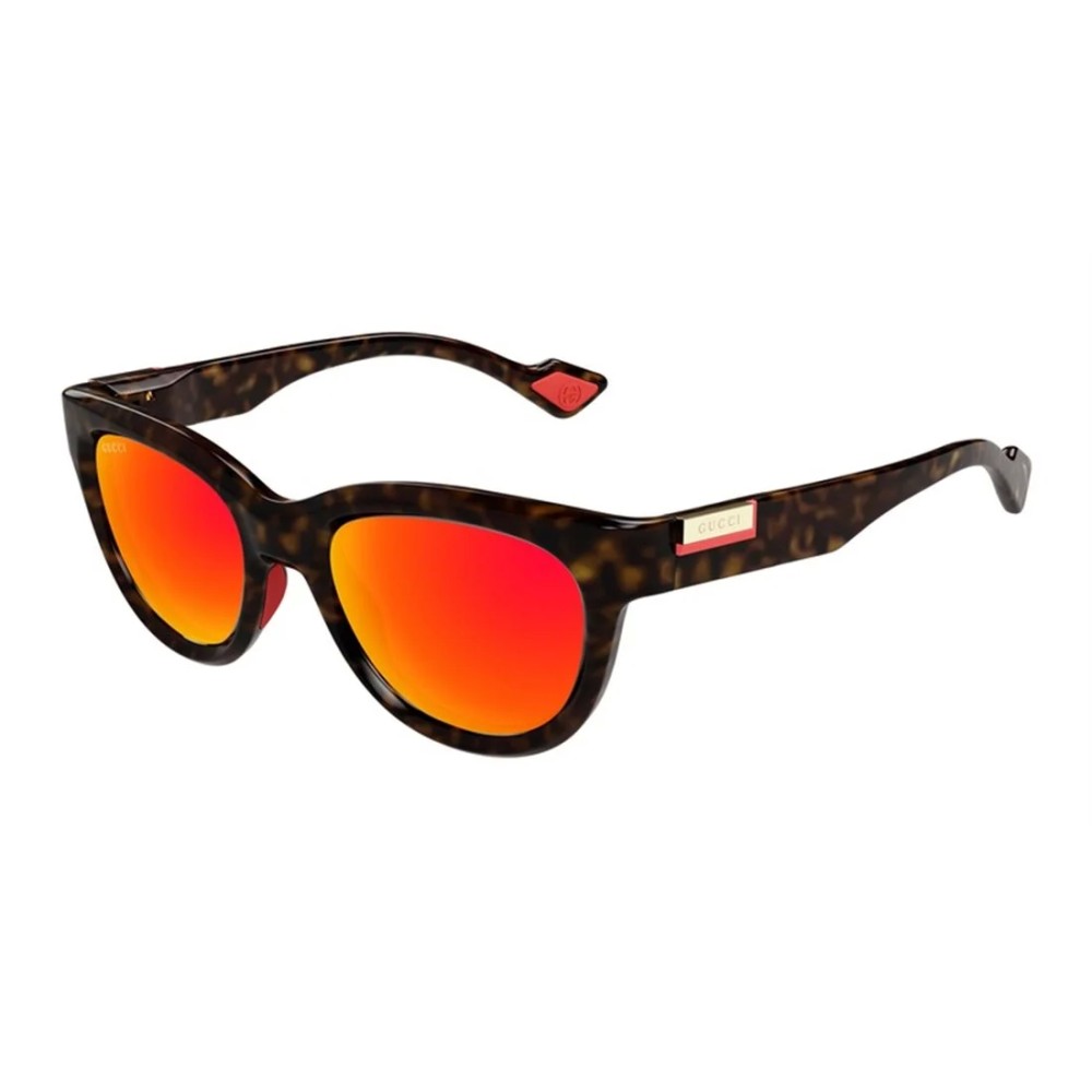 Gucci GG1620S - 002 - 52 Sonnenbrillen Havana Kissenform (Abgerundet)