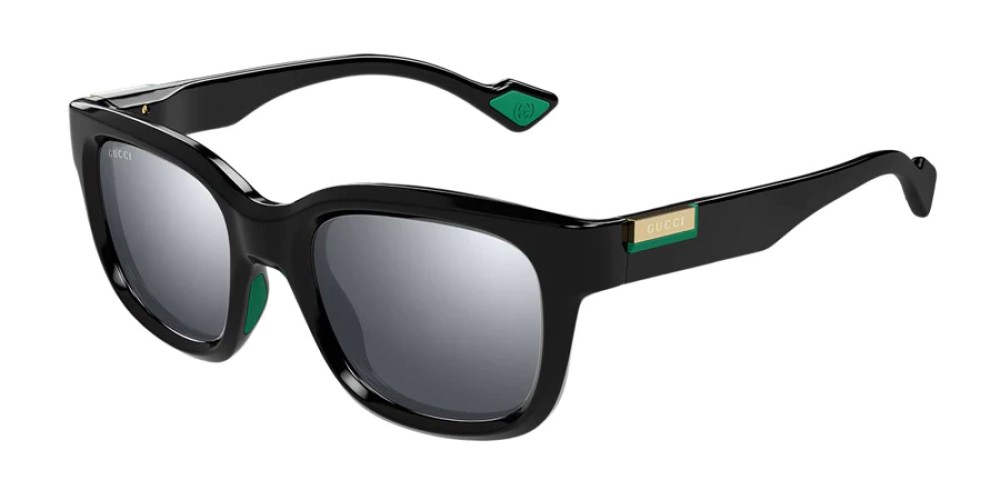 Gucci GG1621S - 001 - 53 Sonnenbrillen Schwarz Kissenform (Abgerundet)