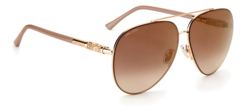 Jimmy Choo GRAY/S - BKUJL - 63 Sonnenbrillen Gold Pilot (Aviator)