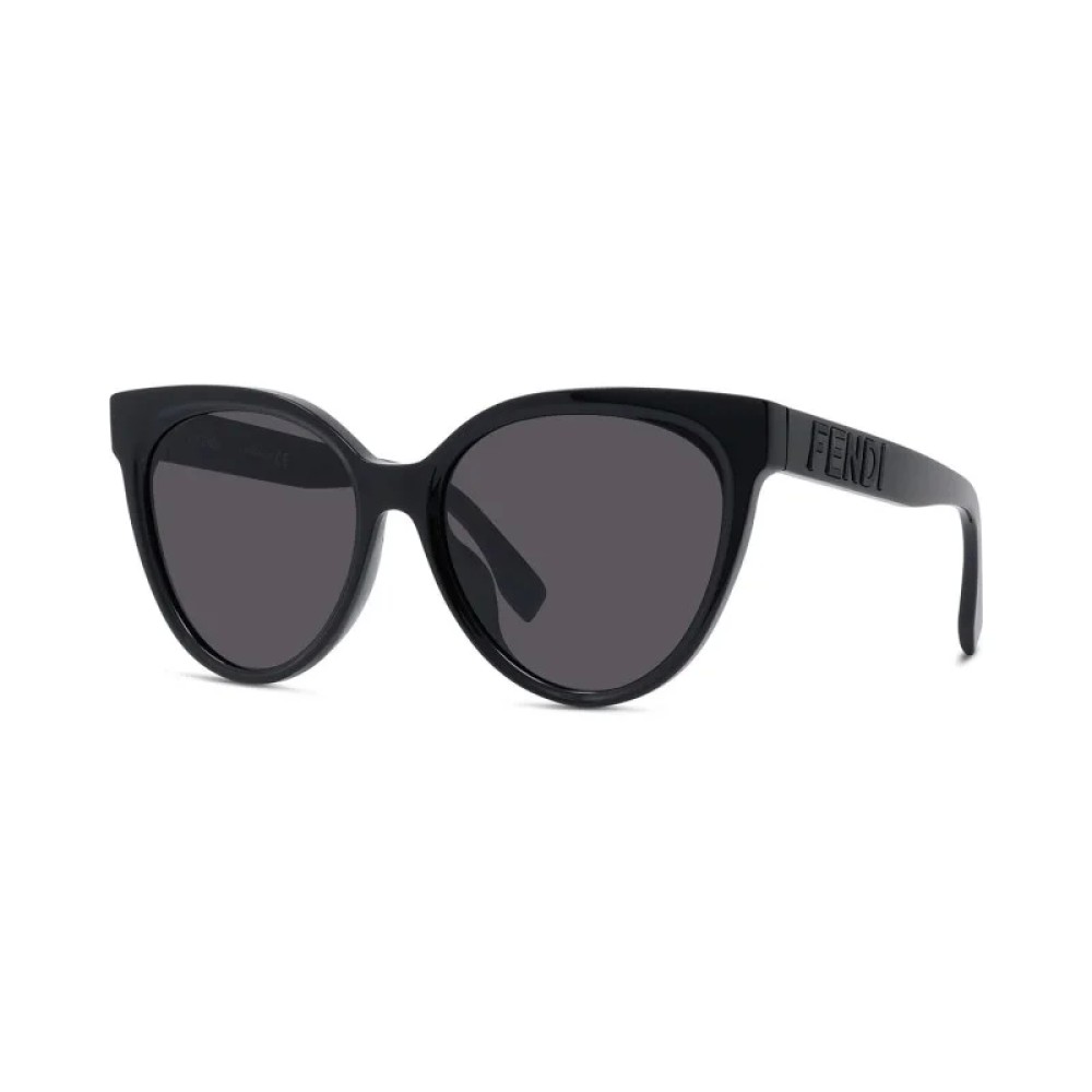 Fendi FE40008U - 01A - 56 Sonnenbrillen Schwarz Kissenform (Abgerundet)