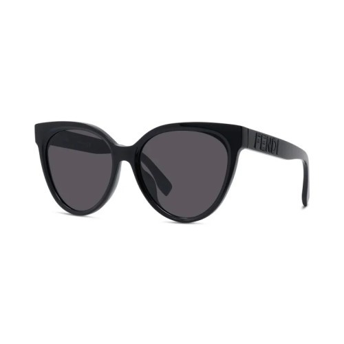Fendi FE40008U - 01A - 56 Sonnenbrillen Schwarz Kissenform (Abgerundet)