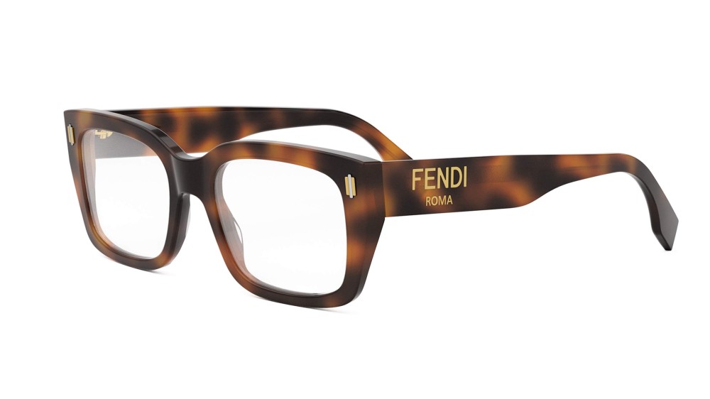 Fendi FE50094I - 053 - 52 Brillenfassungen Havanna Eckig