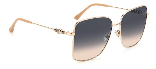 Jimmy Choo HESTER/S - BKUI4 - 59 Sonnenbrillen Gold Eckig