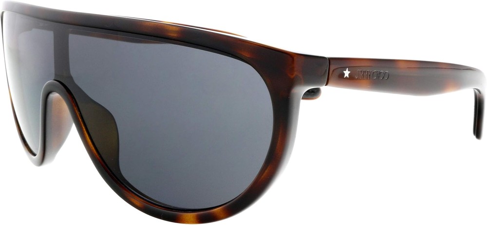 Jimmy Choo HUGO/S - 086IR Sonnenbrillen Havana Flacher Oberteil